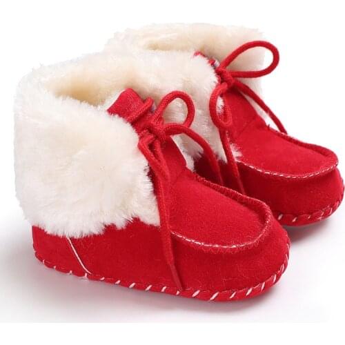 Baby Winter Boots Baby Girl Boys Winter Warm Shoes Solid Fashion Toddler First Walkers Kid Shoes 0-18M Comfortable
