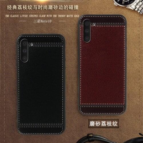 For Samsung Note10 Case N970F N970F/DS 6.28" Black Red Blue Pink Brown 5 Style Phone Soft Silicone Samsung Galaxy Note 10 Cover