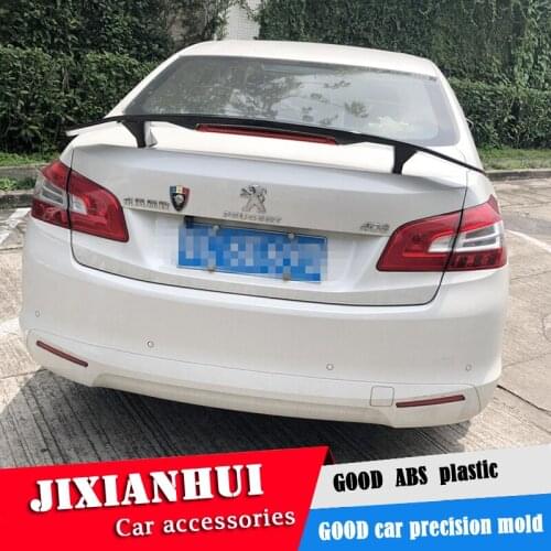 For Peugeot 408 Spoiler 2011-2018 Peugeot 408 Spoiler TF RUIYI ABS plastic Material Car Rear Wing Color Rear Spoiler