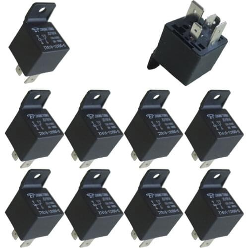 EE support 10 X Car Truck Auto Automotive DC 12V 100A 100 AMP SPDT Relay Relays 5 Pin 5P