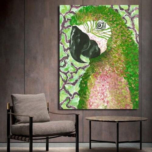 Art watercolor parrot painting poster printing on the wall of childrens picture decoration painting TZ074