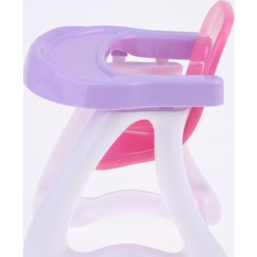 Baby Doll High Chair - Fits MellChan and 8-12 Inch Reborn Dolls Kids Indoor Outdoor Playset, Kitchen Toys