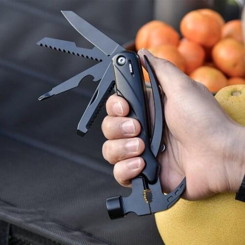 Multifunction Hammer Screwdriver Glass Breaker Camping Hammer Rescue Multifunctional Tool Outdoor Safety Hammer Camping Set Tool
