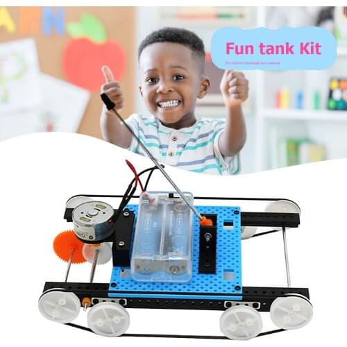 DIY Electric Tank Materials Assemble Projects Science Experiment Model Kit Creative Educational Teaching Equipment