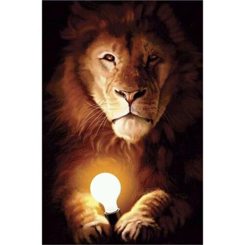 New Arrivals 5D DIY Full Round/Square Diamond Painting Lions 3D Embroidery Cross Stitch Rhinestone Mosaic Home Decor Art Y1325