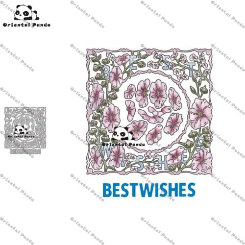 New Dies Best wishes for flowers Metal Cutting Dies diy Dies photo album cutting dies Scrapbooking Stencil Die Cuts Card Making