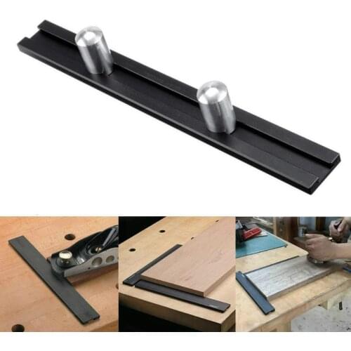 19mm/20mm Dog Hole Baffle Plate Bench Woodworking Tools Auxiliary Clamp Workbench Table Aluminum Alloy DIY Planing Stop Board