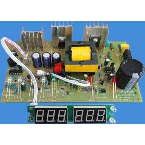 Full Intelligent DIY Circuit Board with Voltage and Current Display Car Battery Charger 12V24V Battery