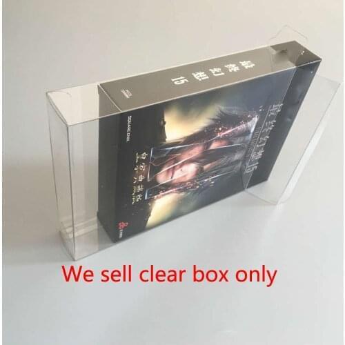 Transparent display box storage box for PS4 Final Fantasy 15 game collection case protection box