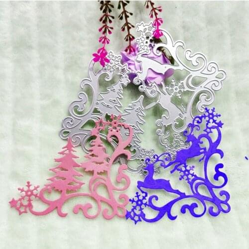 Christmas tree and deer Metal Cutting Dies for DIY Scrapbooking Album Paper Cards Decorative Crafts Embossing Die Cu