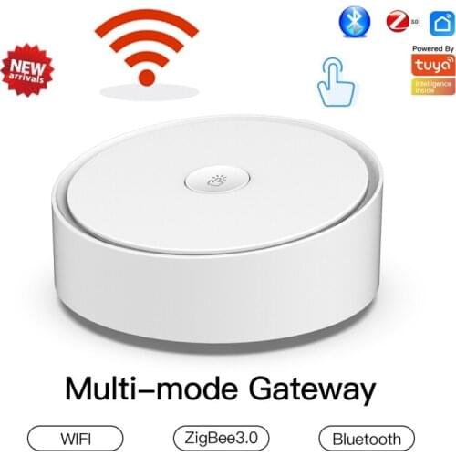 Zigbee Smart Multi-mode Gateway Wifi Bluetooth Mesh Hub Work With Tuya Smart App Voice Control Via Alexa Google Home Dropship
