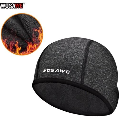 WASAWE Winter Motorcycle Headgear Windproof Thermal Skiing Keep warm Cap Running Motocycle Riding Hat MTB bike Headwear