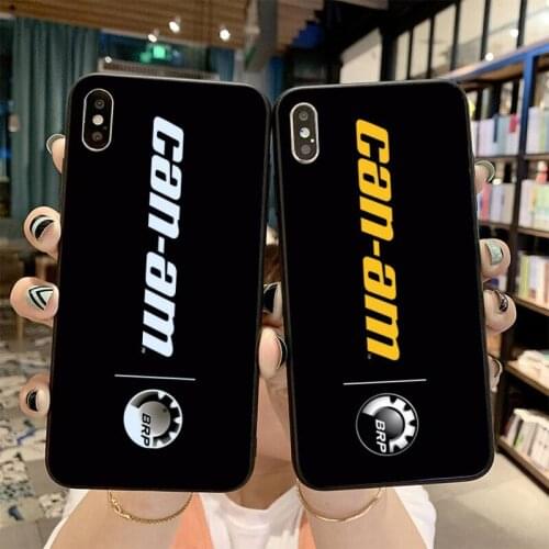 YJZFDYRM Can Am Can-am Team Soft black Phone Case for iPhone 11 pro XS MAX 8 7 6 6S Plus X 5S SE 2020 XR case