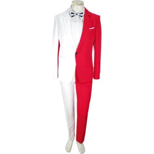 Men Suits for Wedding Groom Wear Tuxedo Business Suit Groomsmen Blazer trajes de hombre Prom Party 2 Pieces Suit (Jacket+Pants)