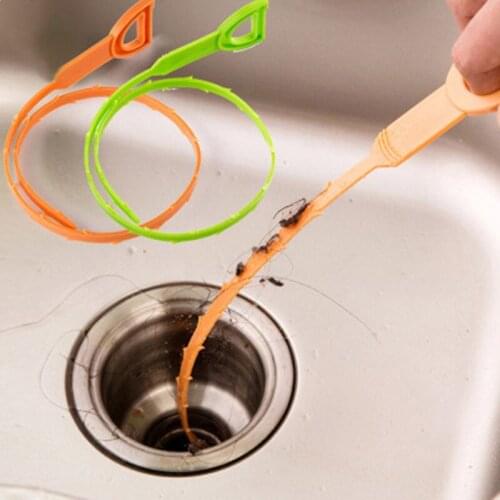 1PC Toilet Drain Cleaning Hook Bathroom Kitchen Useful Tool Unclog Sink Tub Scourer Household Hair Removal Cleaner Brush tools