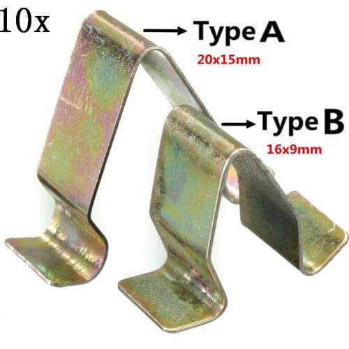 10Pcs/lot Metal Trim Interior Door Panel Lining Clips Interior Upholstery For VW For Audi Seat For Skoda