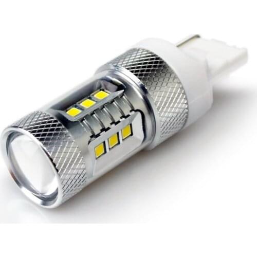 2*7440 W21W W3X16D 12V 24V 6500K Pure White LED Car Light Bulb 15 2323SMD SAMSUNG Chip for Turn Signal Brake Parking Tail Light