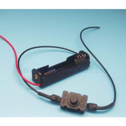 5pcs 1xAAA Battery Box Case Holder Box Base Socket, 1 AAA Battery Holder with Switch