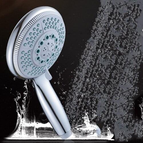 6-inch 5 Shower Mode Shower Head Thin Supercharged Handheld Overhead Universal Shower Head Shower High Pressure Shower Head