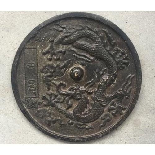 Old HanDyansty(25---186)Bronze Dragon Mirror,Lucky auspicious,with mark,best collection&adornment,free shipping