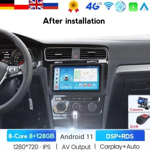 NAVITREE Car Radio For VW/Volkswagen/Golf 7 2 Din Android Auto Radio Multimedia GPS DVR Camera RAM 6GB ROM 128GB Radio IPS FM AM