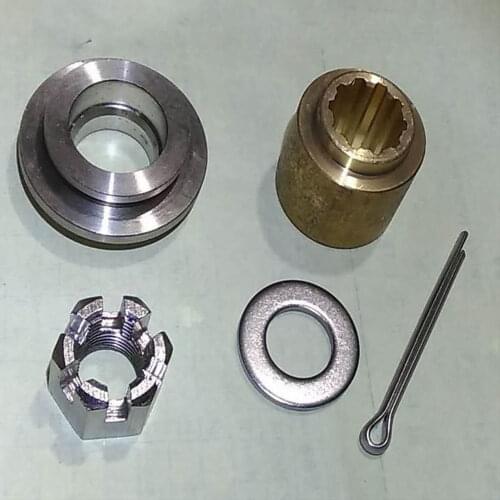 Free shipping blade lining outer lining hexagonal nut+thick pads + pin parts for yamaha new model 30 HP gasoline boat engine