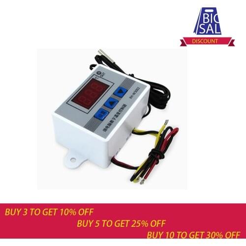 W3002 Digital LED Temperature Controller 12V/24V/220V 10A Thermostat Control Switch -50~ 110C Degree & Probe Sensor 1M Length