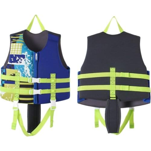Children Life Vest Swimming Boating Surfing Sailing Swimming Vest Polyester Safety Jacket Adjustable Safety Strap Life Jacket