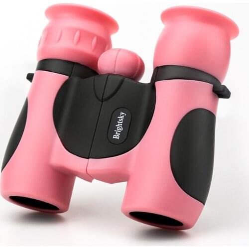 Kids Real Telescope Soft Silicone Binoculars 8x21 Zoom Telescope For Students Girls Boys Birthday Gift Children Travel Telescope