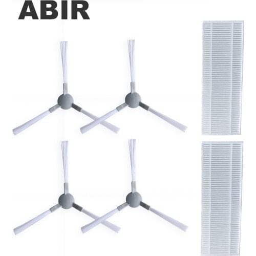 For G20S) Original Spare Parts for Robot Vacuum Cleaner G20S ,Includes Side Brus 4pcs,HEPA Filters 2pcs