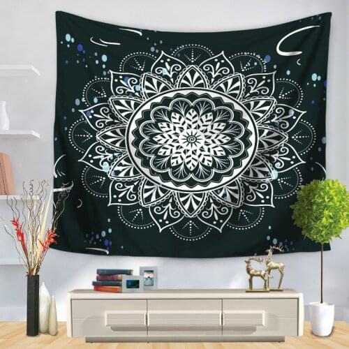 Home Decorative Wall Hanging Carpet Tapestry Rectangle Bedspread Abstract Geometric Mandala Flower Pattern GT1181