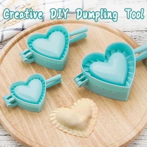 Heart-shaped Dumpling Mold Artifact Diy Dumplings Maker Tool Dumpling Mold Baking Molds Pastry Jiaozi Kitchen Accessories