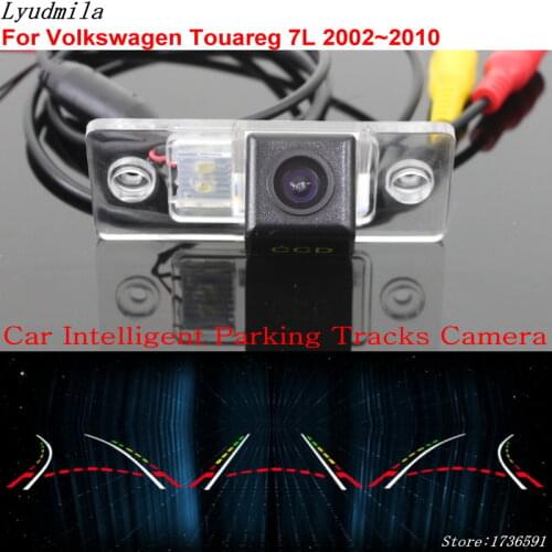 Lyudmila Car Intelligent Parking Tracks Camera FOR Volkswagen Touareg 7L 2002~2010 / Car Back up Reverse Rear View Camera