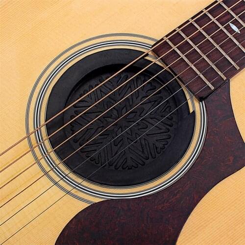 Mounchain 40-41inch Snowflake Folk Guitar Sound Hole Cover Soundhole Shell Musical Instrument Accessories