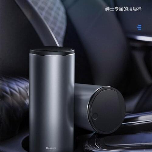 Car Trash Bin Alloy Garbage Can For Car Dustbin Waste Rubbish Basket Bin Organizer Storage Holder Bag Auto Accessories