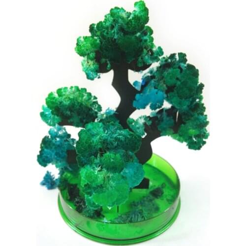 2019 14Hx13Dcm Visual Green Magic Growing Paper Bonsai Tree Kit Mystic Pine Trees Christmas Science Educative Toys For Children
