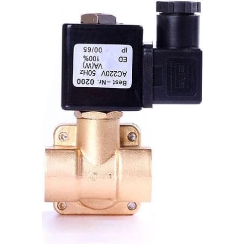 1/4" Normally Closed Brass High Pressure Solenoid Valve 110V 24V 12V 24v