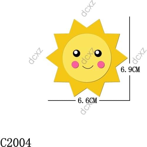 New Sun card Wooden die Scrapbooking C2004 Cutting Dies