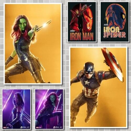 Marvel Avengers Infinity War (2018) Movie Poster Krafe Paper Prints Art Retro Painting Home Decor Wall Stickers For Kid Room