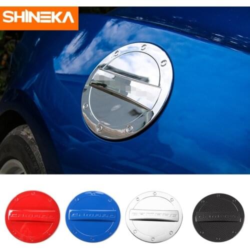 SHINEKA ABS Car Styling Fuel Tank Cap Gas Tank Cover Decoration for Chevrolet Camaro 2017+ Car Accessories