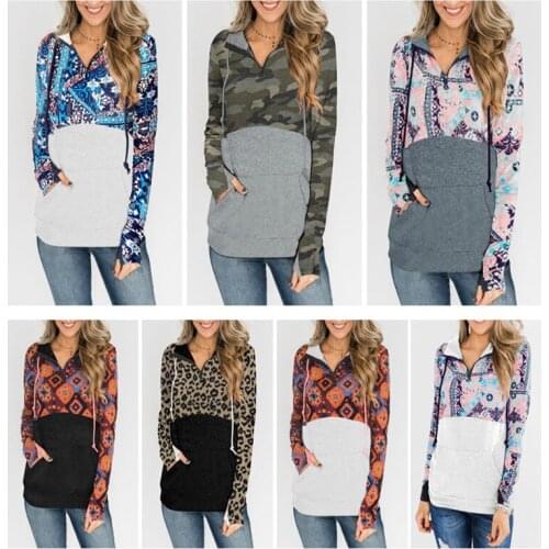 Hoodie Kawaii Women Hoodies Spring Autumn Patchwork Pocket Zipper Long Sleeve Sweatshirts Pirnt Oversize Itself Hoody Y2K Tops