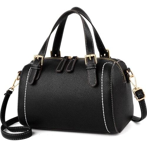 YINGPEI Women Bag Vintage Casual Tote Top-Handle Women Messenger Bags Shoulder student Handbag Purse Wallet Leather 2018 New