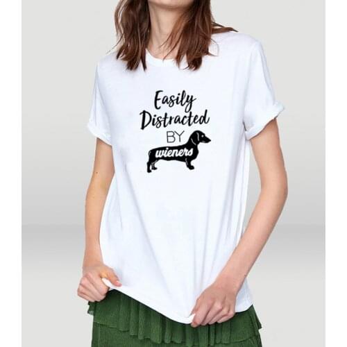 Easily Distracted T Shirt Women Tops Fashion Summer Short Sleeve O-neck Tshirt Women Loose Camiseta Mujer Casual Tee Shirt Femme