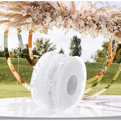 Long Lasting 1 Roll Soft Floral Craft Decorative Ribbon Plastic Ribbon Handmade Home Decorations