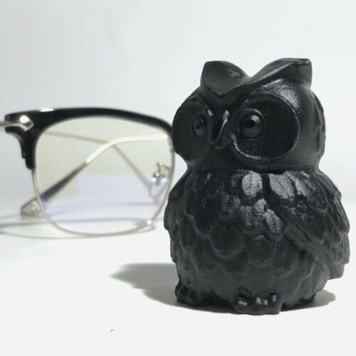 1pc Obsidian Carving Skull Quartz Crystal Gem Healing Decoration Owl Natural
