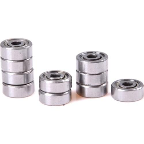 Chrome Steel 10 Pcs 3*10*4mm 623ZZ Deep Groove Ball Bearings for 3D Printer Bore