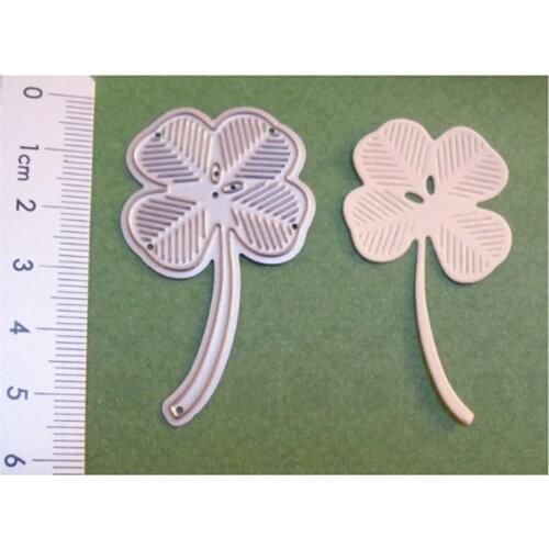 2021 Hemere Four Leaf Clover Stitched Metal Cutting Dies Stencil Scrapbooking For Card Making DIY Embossing Cuts