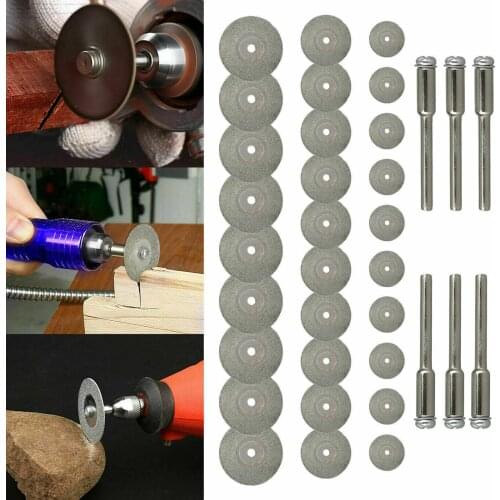 36PCS Diamond Cutting Wheel Sawing Bladinges Cut-off Discs Set for Dremel Rotary Tool