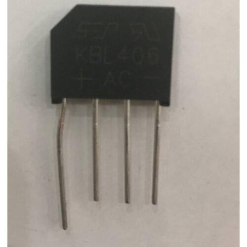 50pcs/lot KBL406 4A 600V diode bridge rectifier NEW