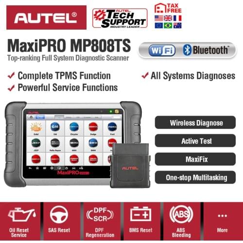 Autel MP808TS Diagnostic Tool Prime of DS808 Better than AP200 MK808 MK808TS Combine of MS906BT TS601 Wifi Bluetooth Scanner OBD